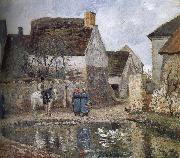 Camille Pissarro Enno s pond painting
